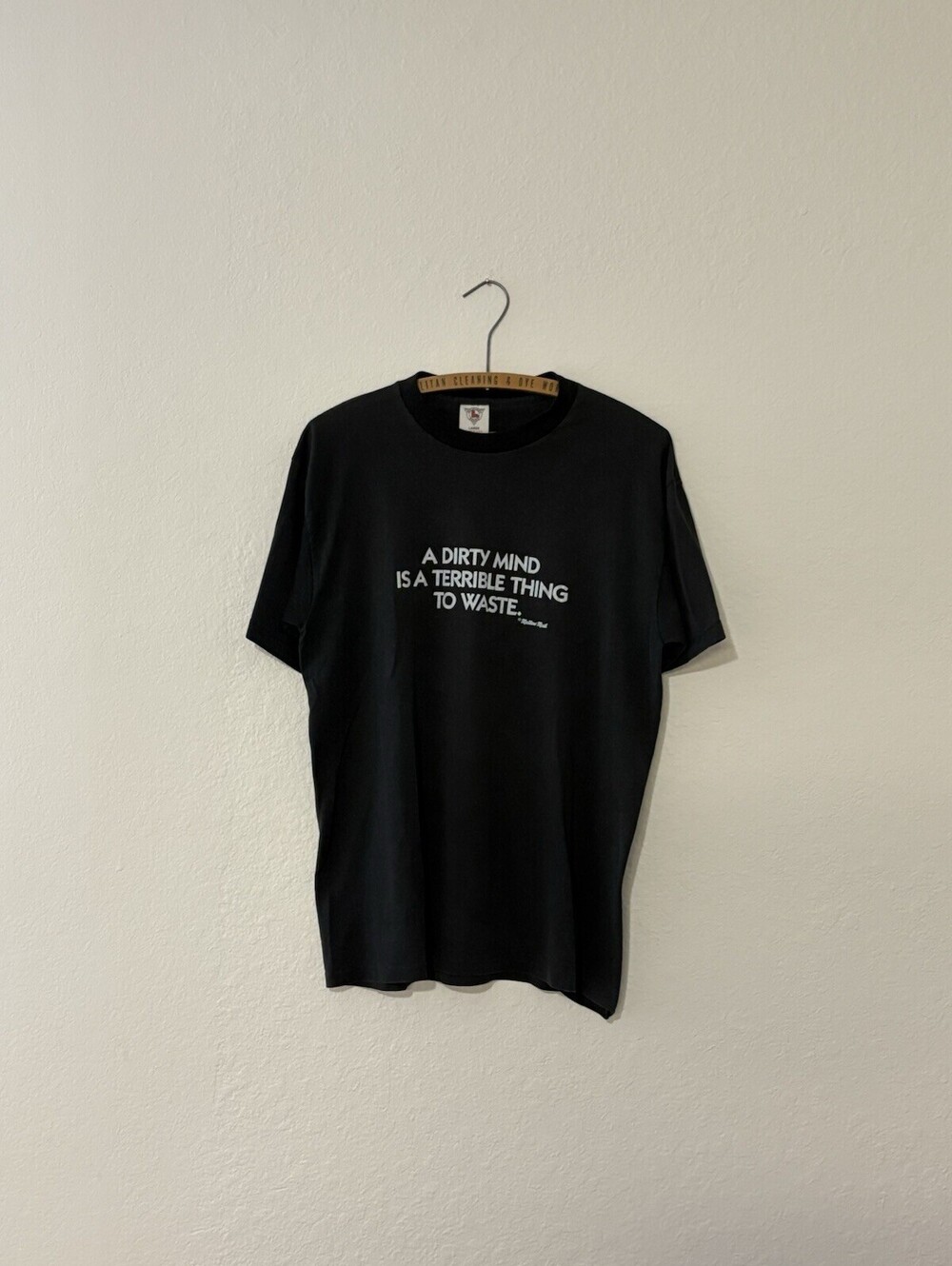 Vintage 90s “ A DirtyMind Is A Terrible Thing To Waste” Funny T-Shirt Size Large
